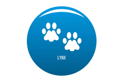 Lynx step icon blue vector