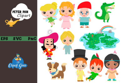 Peter Pan clipart &amp; SVG