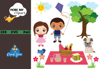 Picnic day clipart &amp; SVG