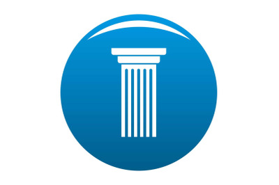 Italian column icon blue vector