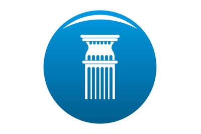 Column icon blue vector