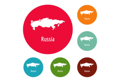 Russia map in black vector simple