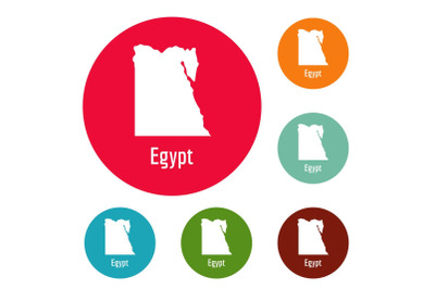 Egypt map in black vector simple