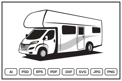 RV Recreational Vehicle design illustration