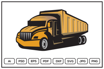 A haul truck design illustration