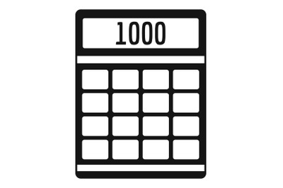 Tax calculator icon, simple style