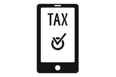 Payment tax icon, simple style