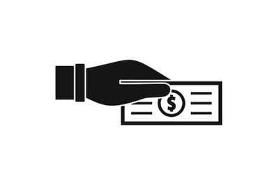 Take tax icon, simple style