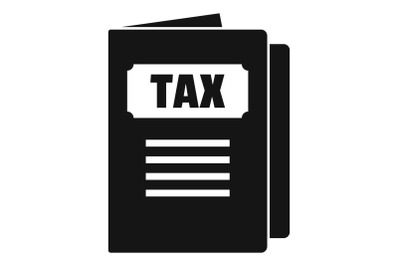 Tax icon, simple style