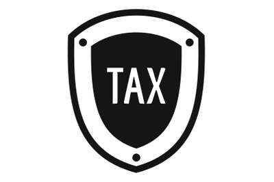 Tax protection icon, simple style