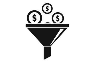 Investment icon, simple style