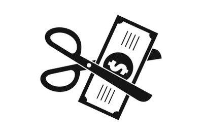 Money for tax icon, simple style