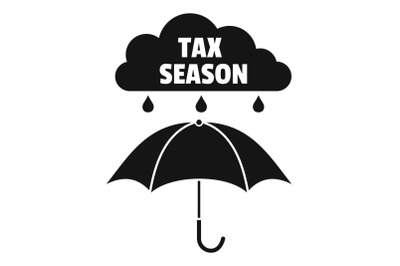 Tax season icon, simple style