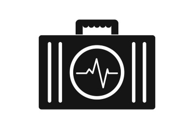 First aid kit icon, simple style
