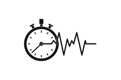 Encephalogram icon, simple style