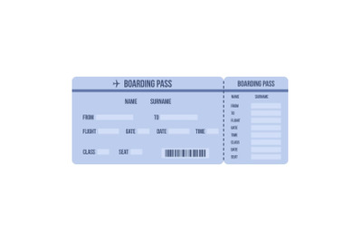 Ticket icon, flat style