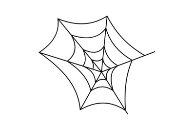 Spiderweb icon, outline style