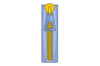 Zip icon, cartoon style