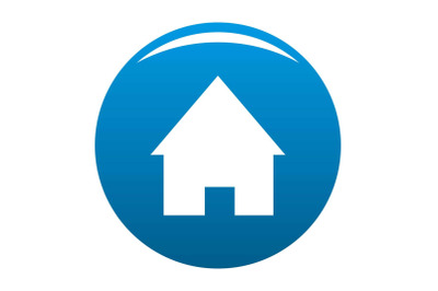 Home icon blue vector