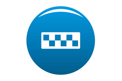 Taxi cab icon blue vector
