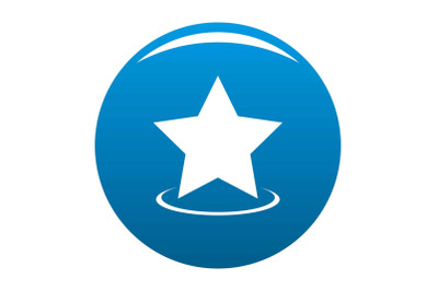 Star icon blue vector