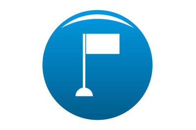 Flag icon blue vector
