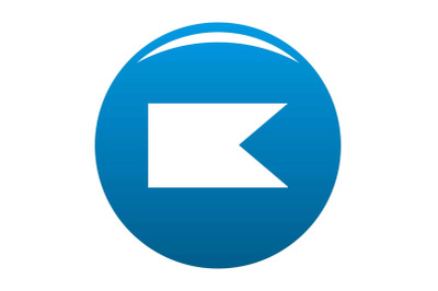 New flag icon blue vector