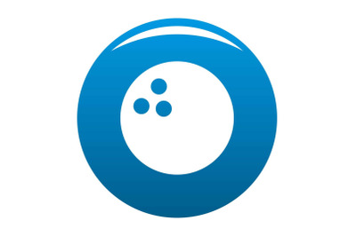 Bowling icon blue vector
