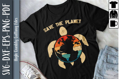 Save The Plane Earth Environment Turtle