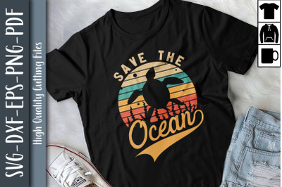 Save The Ocean Marine Sea Turtle Lover