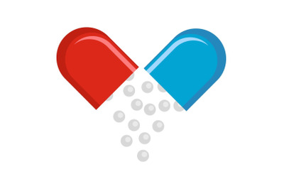 Drug icon, cartoon style