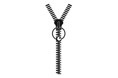 Sweater zip icon, simple style