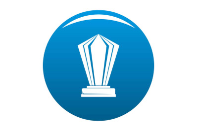 Award icon blue vector