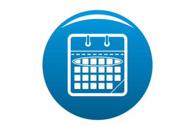 Calendar day icon blue vector