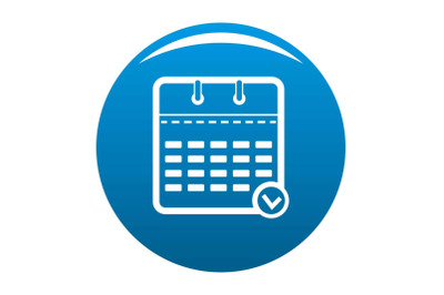 Calendar modern icon blue vector