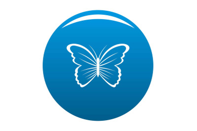 Butterfly in nature icon blue vector