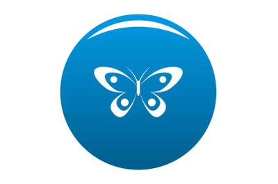 Decorative butterfly icon blue vector