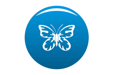 Summer butterfly icon blue vector