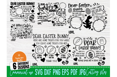 Easter Tray SVG Bundle, Dear Easter Bunny Svg