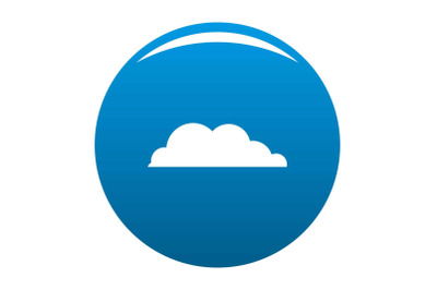 Rain cloud icon blue vector