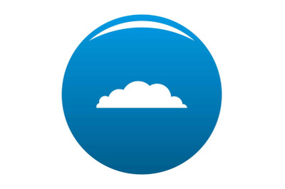 Climate icon blue vector