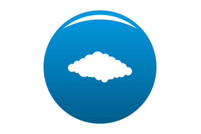 Cold icon blue vector