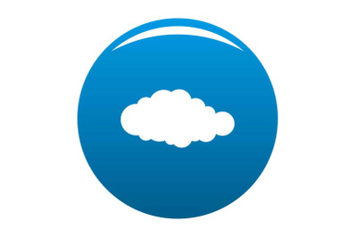 Sky icon blue vector