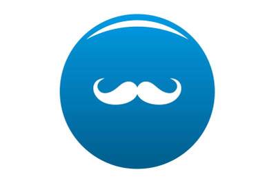 Operetta whiskers icon blue vector