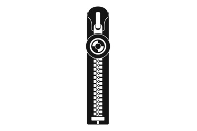 Round zip icon, simple style