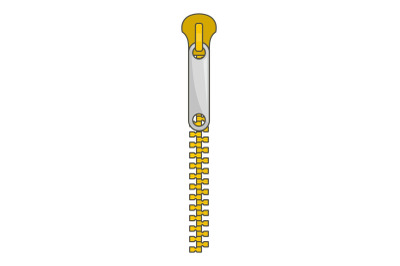 Bag zip icon, cartoon style