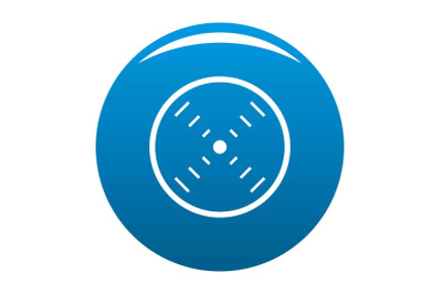 Interface radar icon blue vector