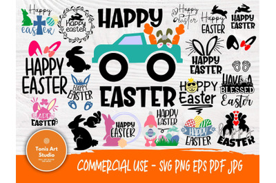 Happy Easter SVG Bundle&2C; Funny Kids Easter Svg