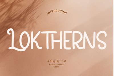 Loktherns Handwritten Display Font