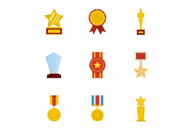 Entrust icons set, cartoon style